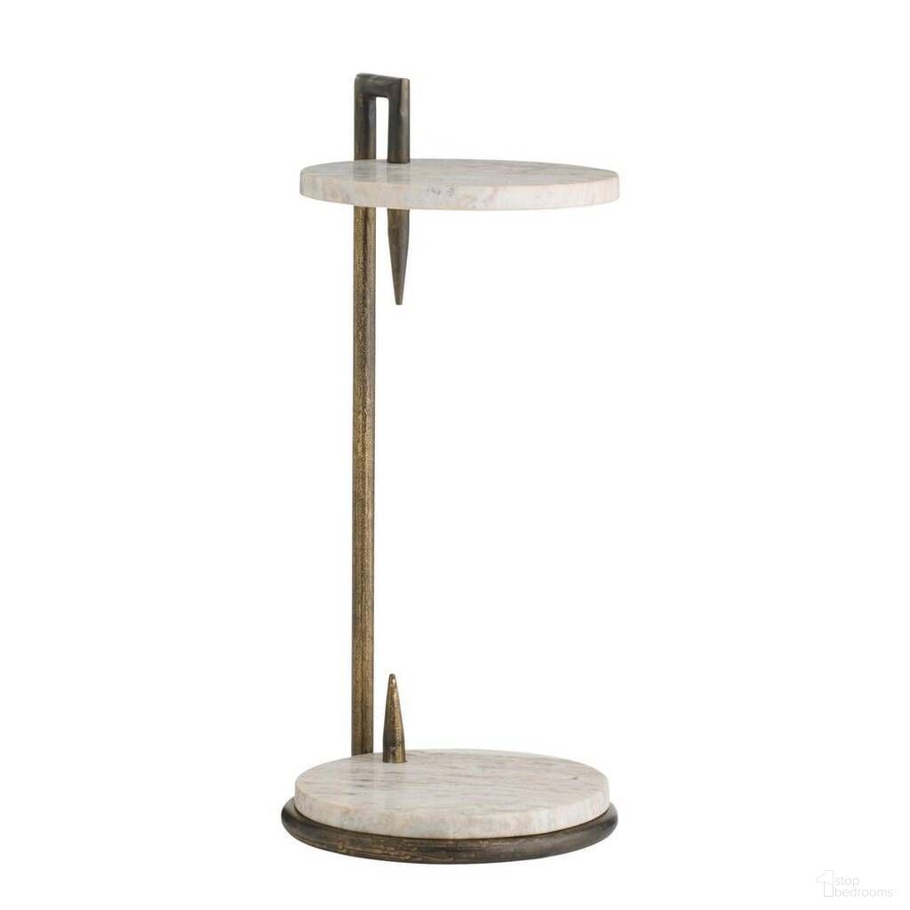 The appearance of Ivetta Accent Table In Toronto designed by Arteriors in the modern / contemporary interior design. This toronto piece of furniture  was selected by 1StopBedrooms from Ivetta Collection to add a touch of cosiness and style into your home. Sku: FAI21. Material: Marble.