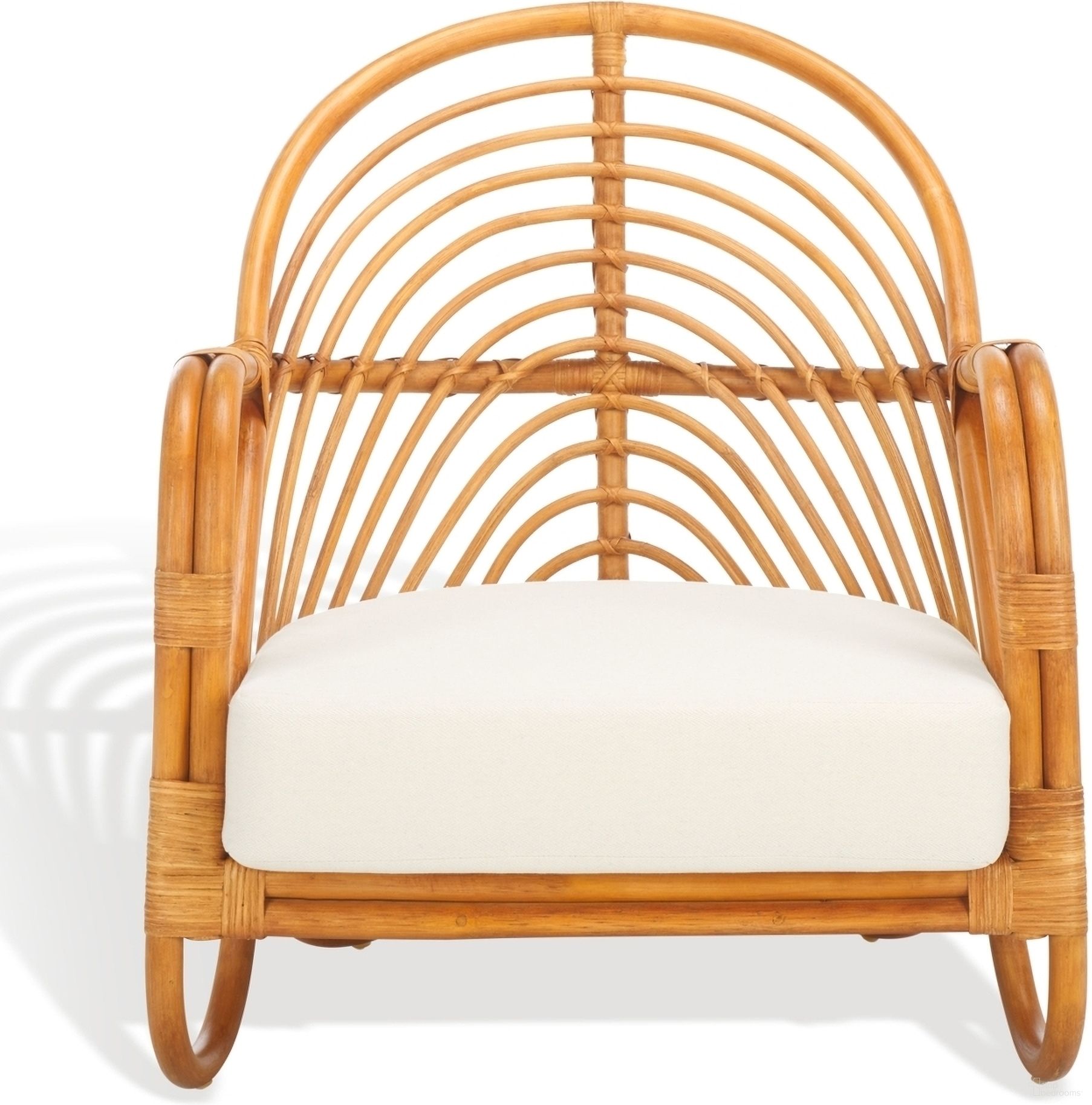 Ivybelle Rattan Accent Chair In Natural and White