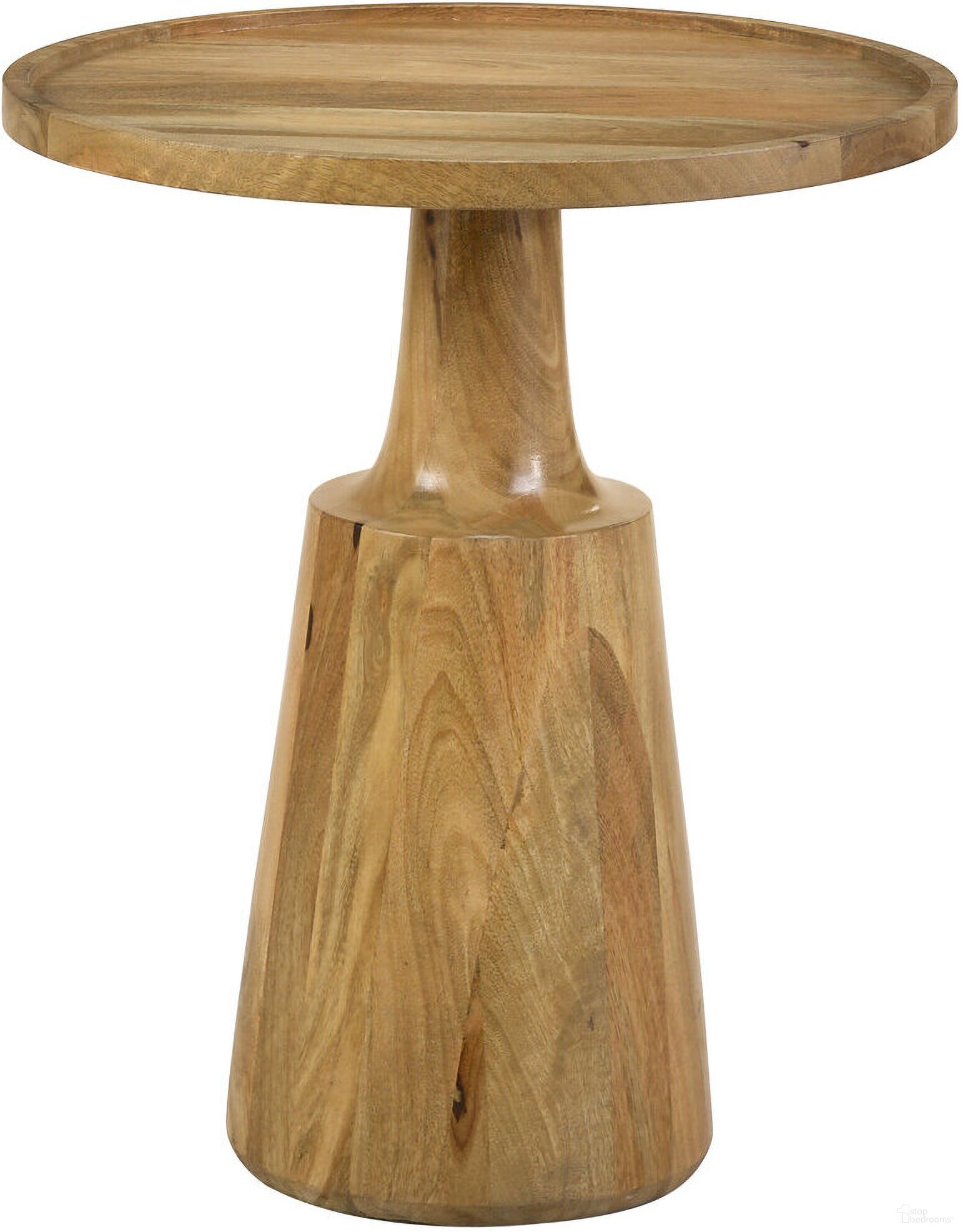 Ixia Round Wood Accent Table