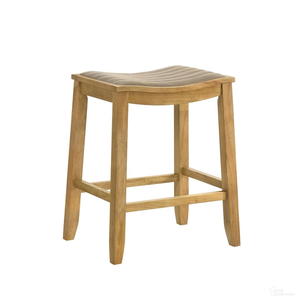 Iyani Counter Height Bar Stool In Amber Glow and Twilight Taupe