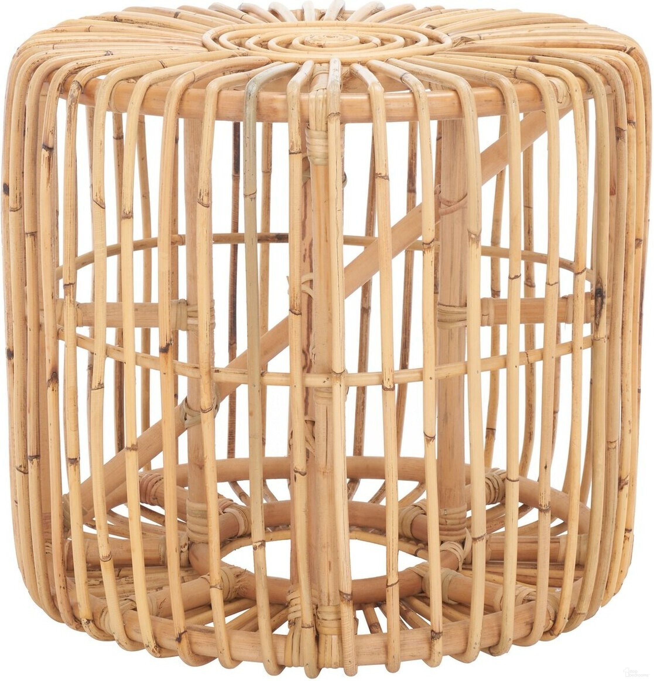 The appearance of Jabez Round Accent Table in Natural designed by Safavieh in the modern / contemporary interior design. This natural piece of furniture  was selected by 1StopBedrooms from Jabez Collection to add a touch of cosiness and style into your home. Sku: ACC6502A. Material: Rattan.