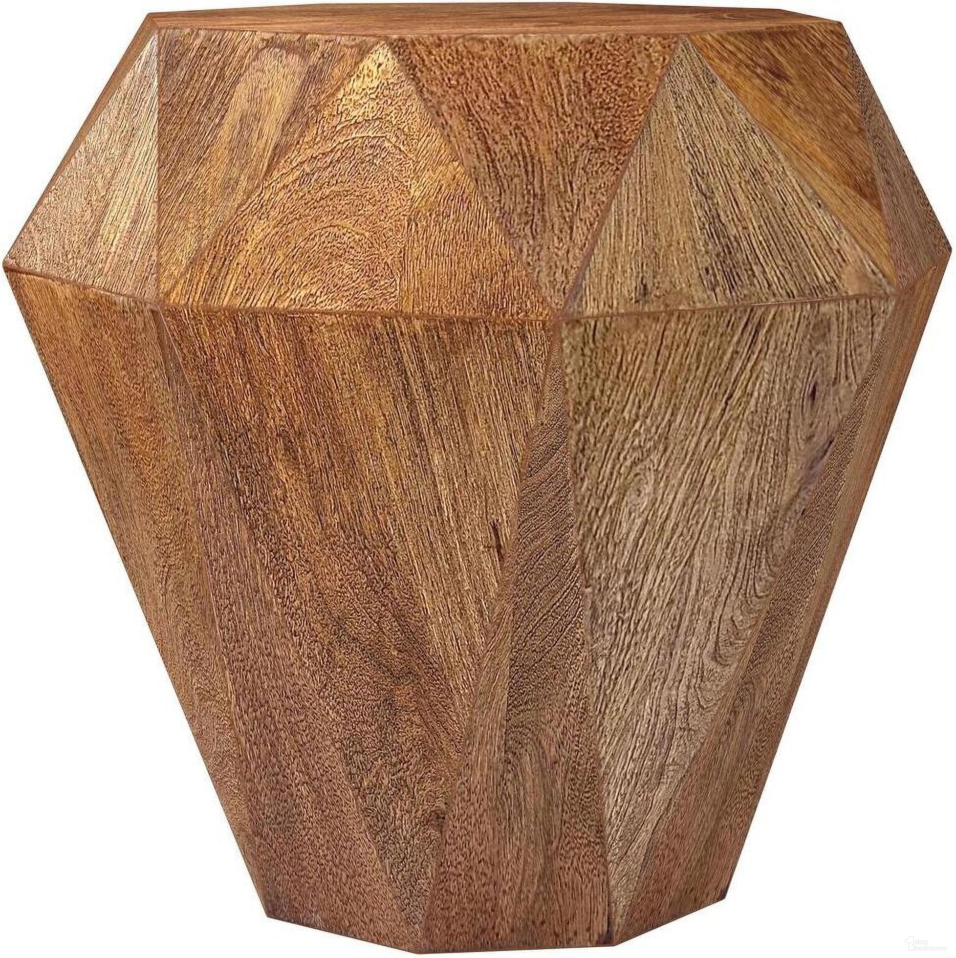 The appearance of Jacinto Octagonal Solid Mango Wood Side Table In Natural Brown designed by Coaster in the country / farmhouse interior design. This natural brown piece of furniture  was selected by 1StopBedrooms from Jacinto Collection to add a touch of cosiness and style into your home. Sku: 931158. Material: Wood.