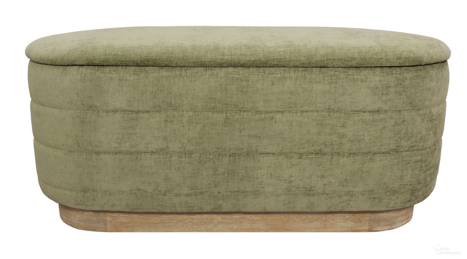 Jackie Storage Bench In Leaf Green