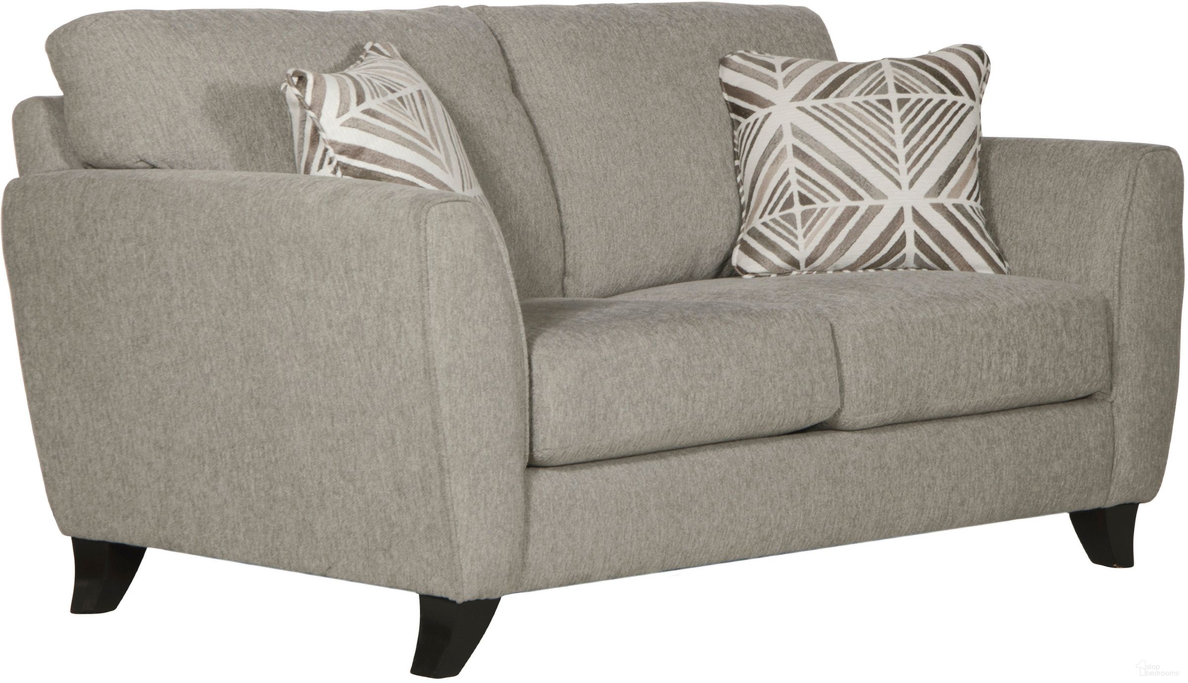 The appearance of Jackson Alyssa Loveseat 421502207218207000 designed by Jackson in the traditional interior design. This pebble piece of furniture  was selected by 1StopBedrooms from Alyssa Collection to add a touch of cosiness and style into your home. Sku: 421502207218207328. Material: Polyester.