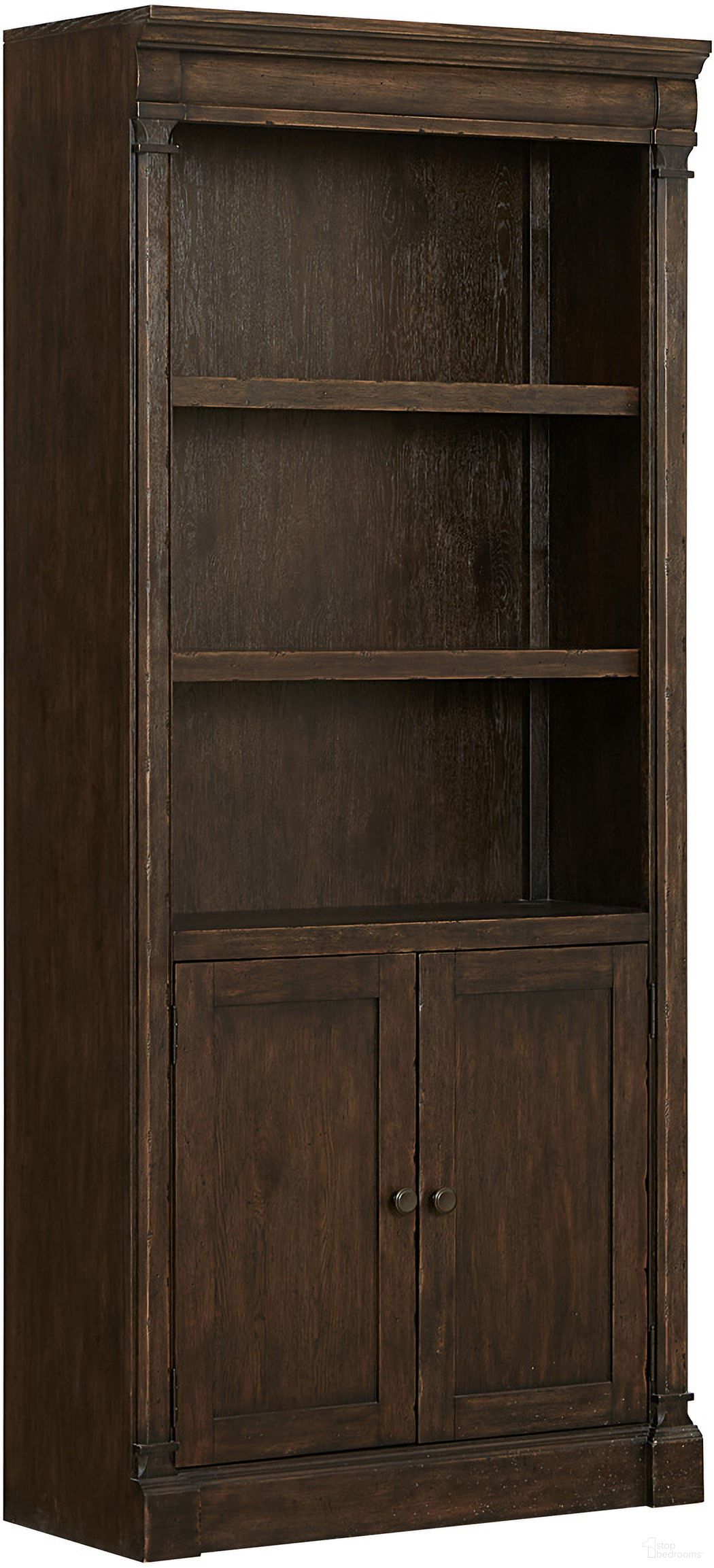 The appearance of Jackson Door Bookcase In Turkish Coffee designed by Aspenhome in the traditional interior design. This coffee piece of furniture was selected by 1StopBedrooms from Jackson Collection to add a touch of cosiness and style into your home. Sku: I3184-332. Material: Wood.