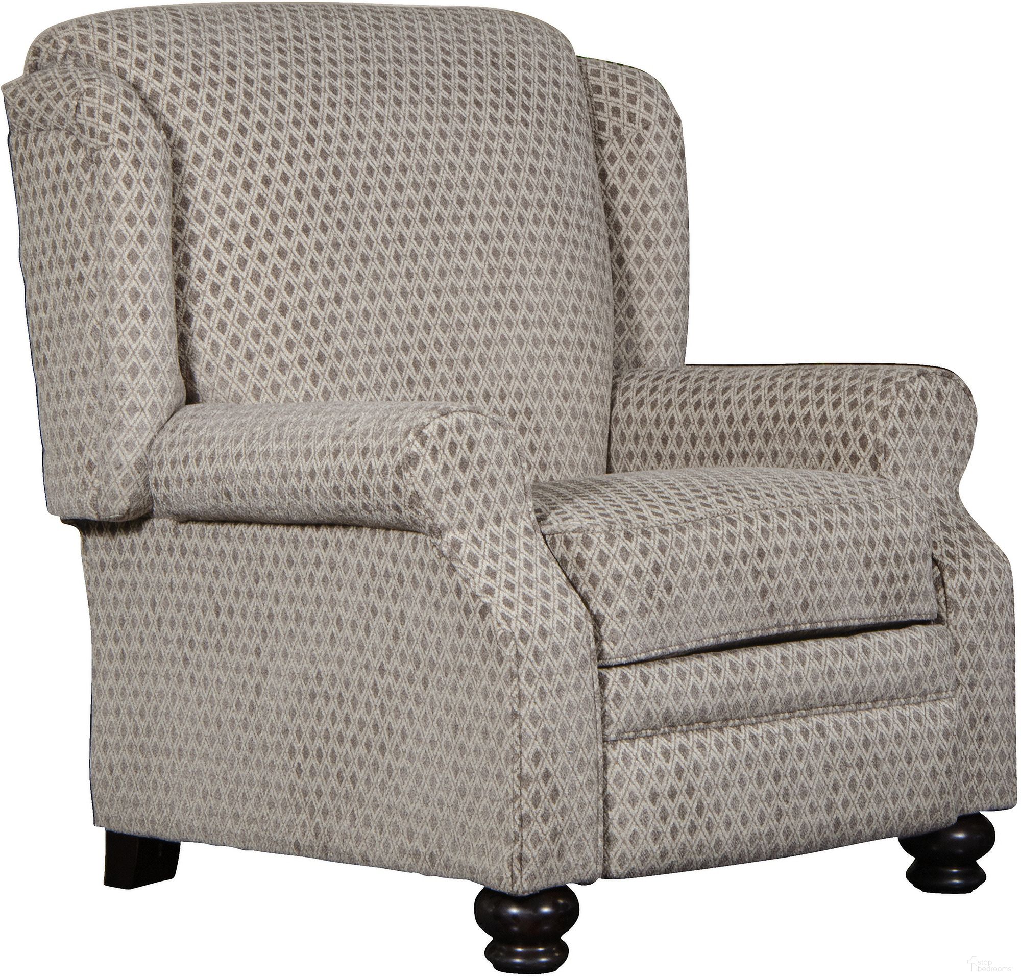 The appearance of Jackson Freemont Reclining Chair designed by Jackson in the traditional interior design. This pewter piece of furniture  was selected by 1StopBedrooms from Freemont Collection to add a touch of cosiness and style into your home. Sku: 444711291648. Material: Polyester.