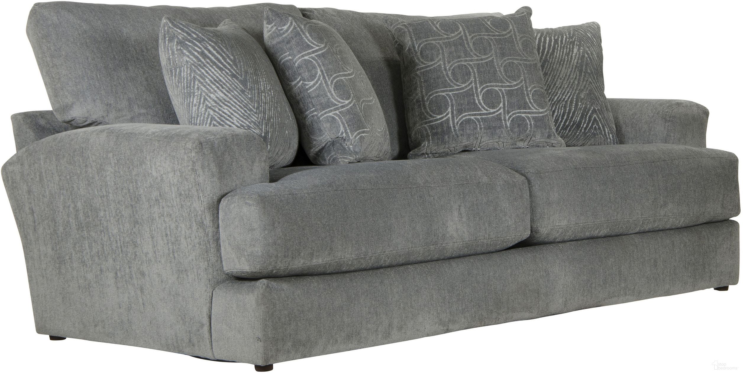 The appearance of Jackson Lamar Sofa designed by Jackson in the traditional interior design. This gray piece of furniture was selected by 1StopBedrooms from Lamar Collection to add a touch of cosiness and style into your home. Sku: 409803172428226728. Material: Polyester.