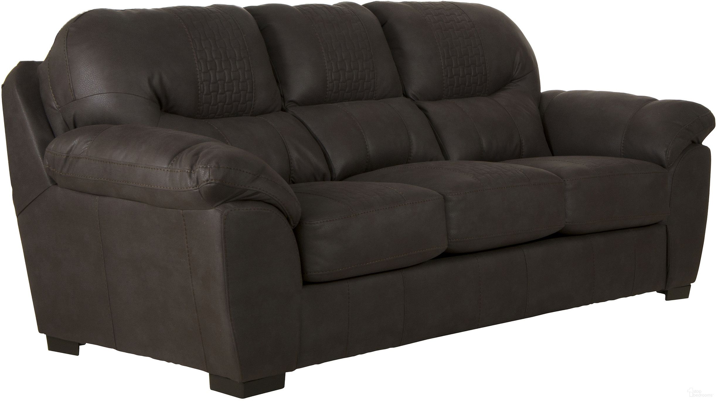 The appearance of Jackson Legend Sofa designed by Jackson in the traditional interior design. This chocolate piece of furniture was selected by 1StopBedrooms from Legend Collection to add a touch of cosiness and style into your home. Sku: 445503141259141359. Material: Polyester.