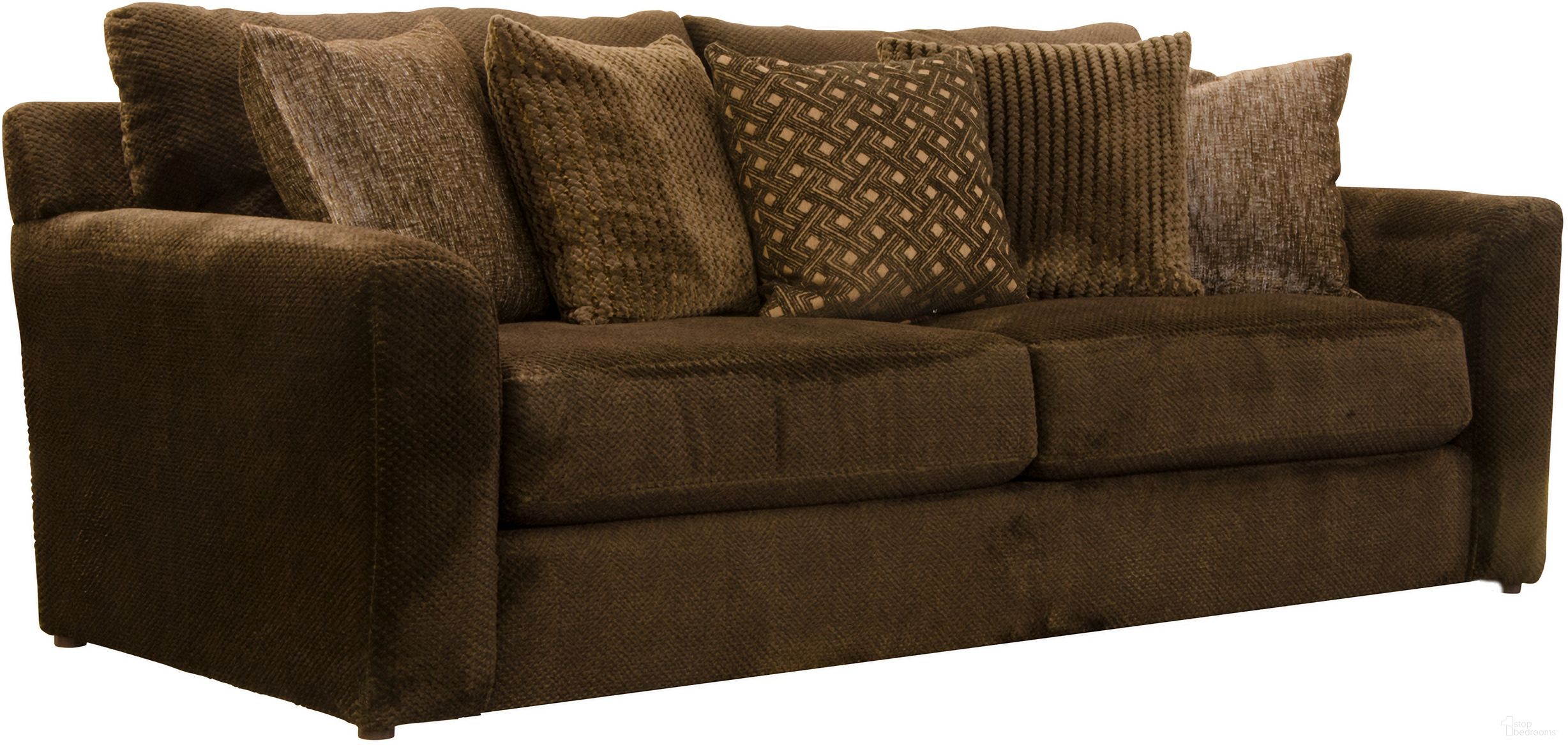 The appearance of Jackson Midwood Sofa 329103180649264000 designed by Jackson in the traditional interior design. This chocolate piece of furniture was selected by 1StopBedrooms from Midwood Collection to add a touch of cosiness and style into your home. Sku: 329103180649264249. Material: Polyester.