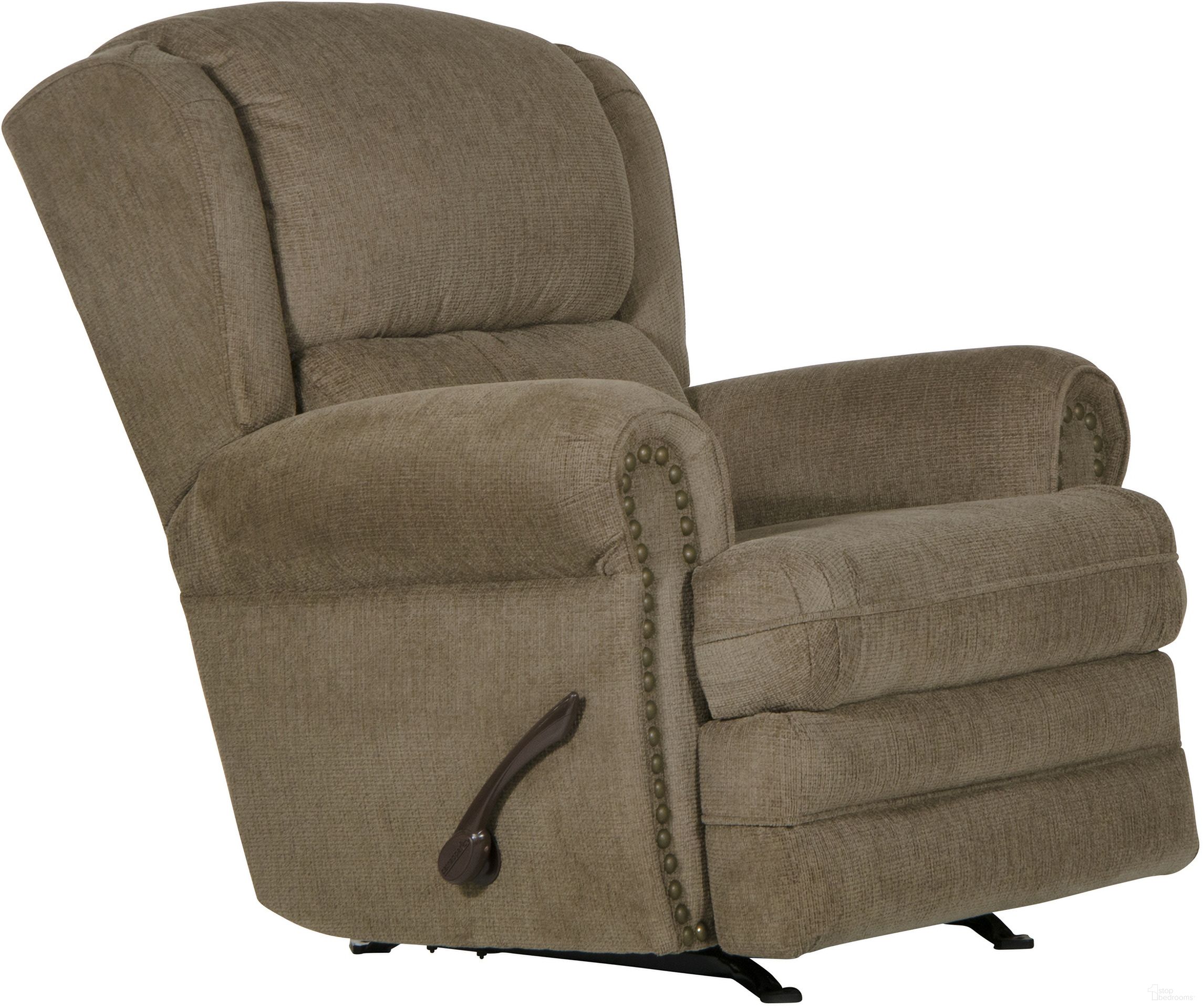 The appearance of Singletary Rocker Recliner In Java designed by Jackson in the traditional interior design. This java piece of furniture was selected by 1StopBedrooms from Singletary Collection to add a touch of cosiness and style into your home. Sku: 324111201049. Material: Polyester.