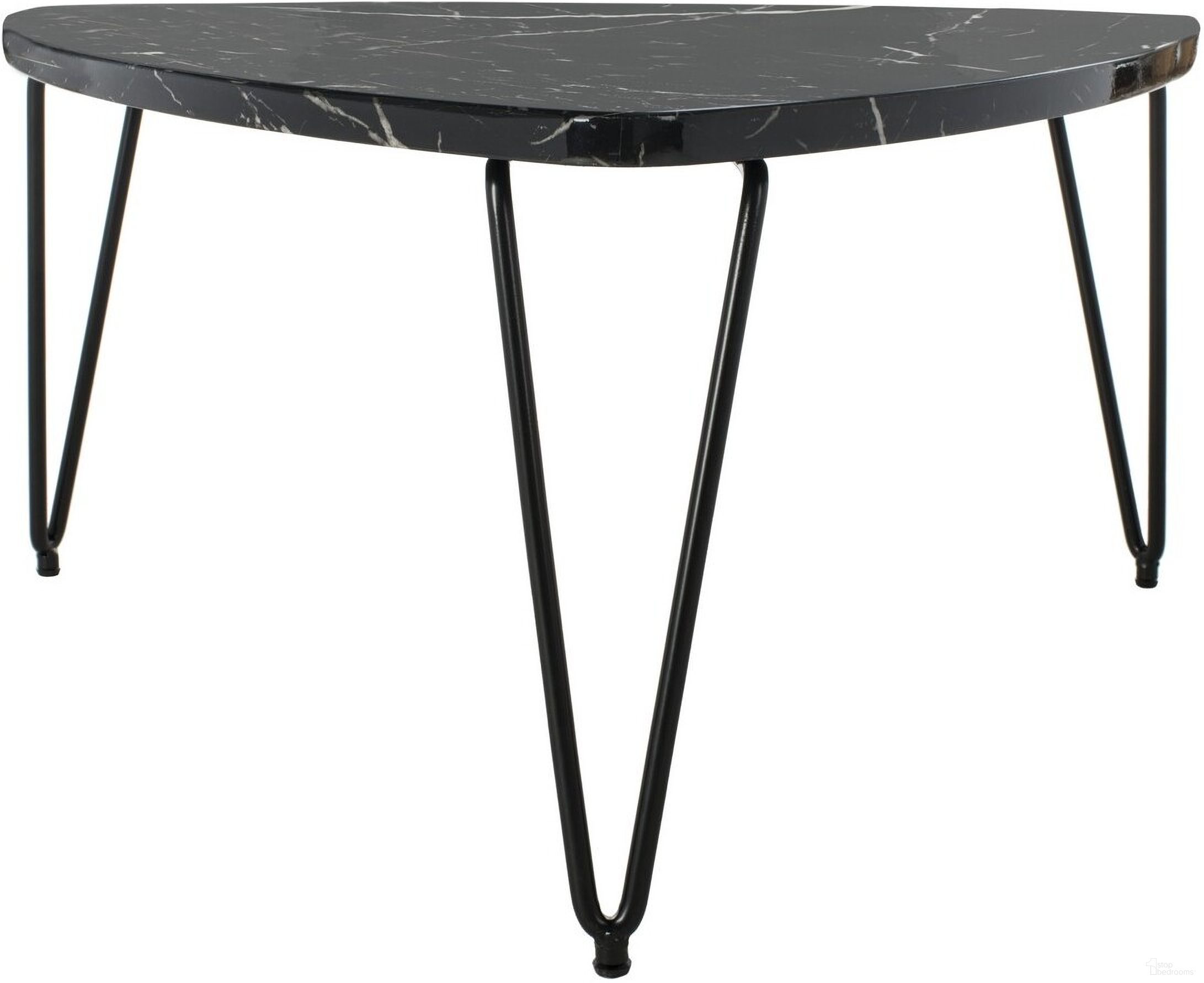 Jacky Triangle Coffee Table in Black