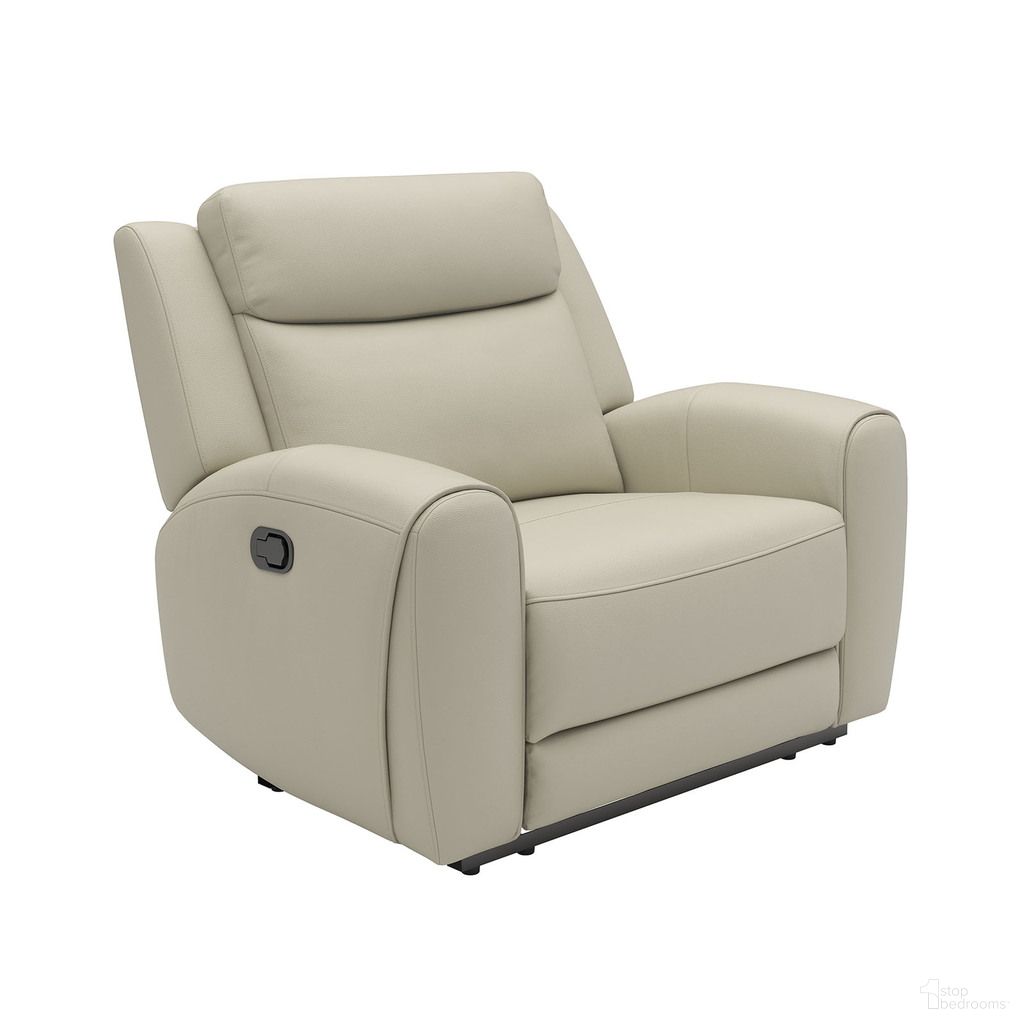 The appearance of Jacobus Recliner In Beige designed by Furniture of America in the transitional interior design. This beige piece of furniture was selected by 1StopBedrooms from Jacobus Collection to add a touch of cosiness and style into your home. Sku: CM9986BG-CH-M. Material: Top Grain Leather.