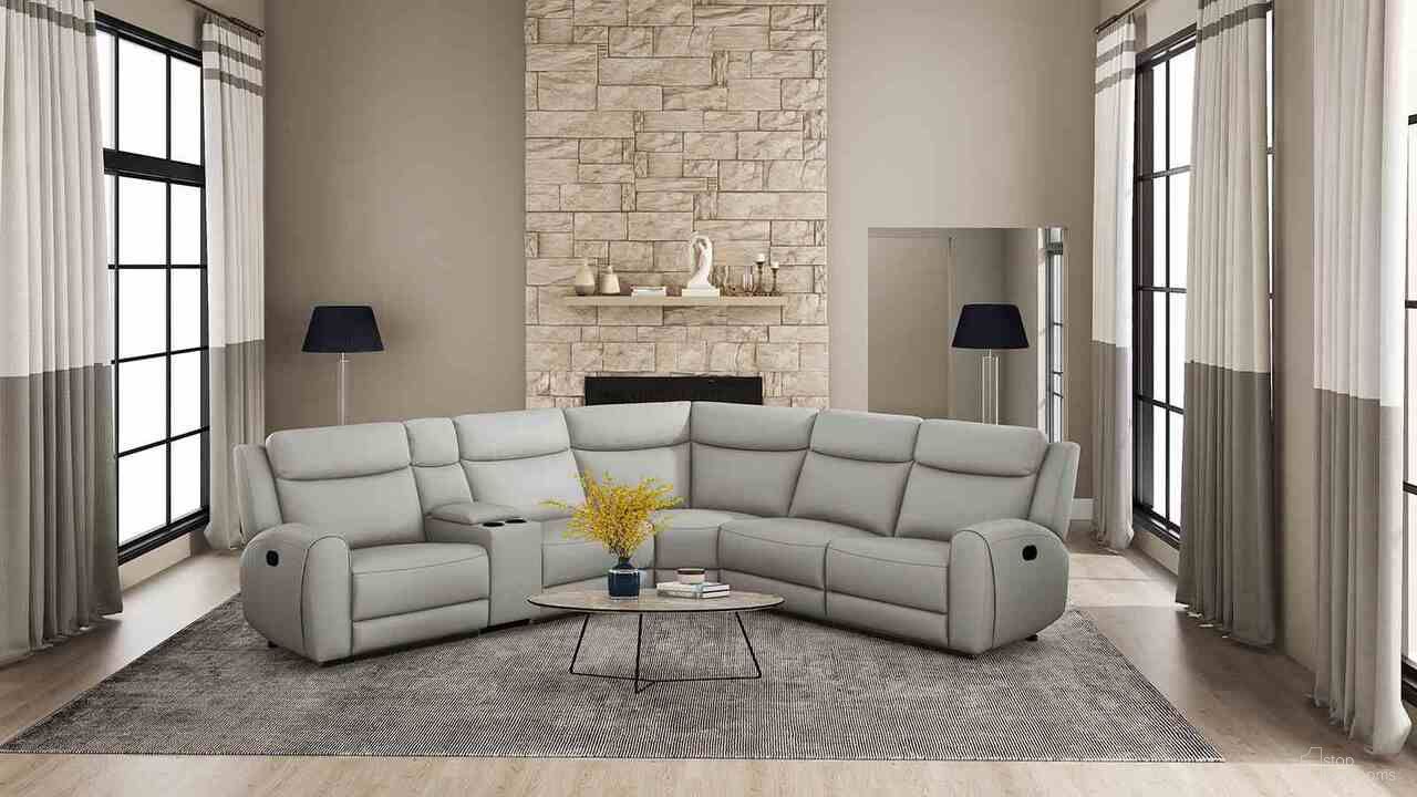 The appearance of Jacobus Sectional In Light Gray designed by Furniture of America in the transitional interior design. This light gray piece of furniture was selected by 1StopBedrooms from Jacobus Collection to add a touch of cosiness and style into your home. Sku: CM9986LG-LCH-M;CM9986LG-RCH-M;CM9986LG-AC;CM9986LG-AC;CM9986LG-CNR;CM9986LG-CS. Material: Polyester. Layout: L-Shape.
