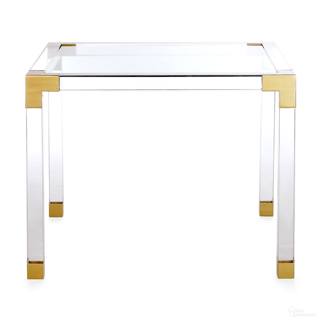 The appearance of Jacques Game Table In Brass and Clear Acrylic designed by Jonathan Adler in the modern / contemporary interior design. This brass and clear acrylic piece of furniture  was selected by 1StopBedrooms from Jacques Collection to add a touch of cosiness and style into your home. Sku: 21702. Material: Acrylic.