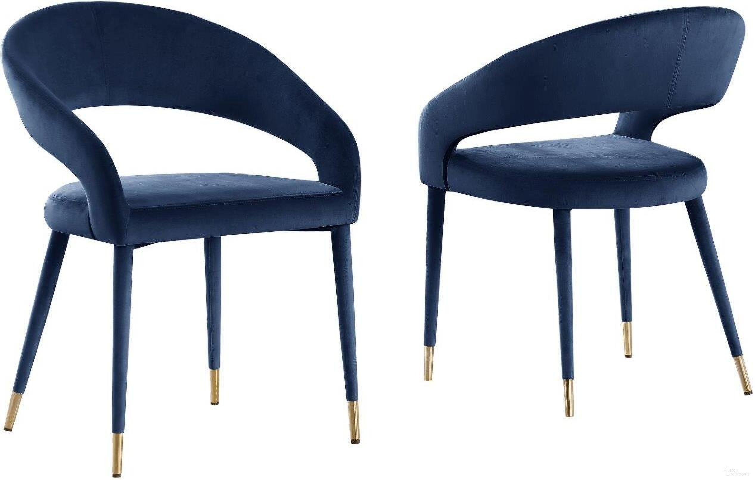 The appearance of Jacques Velvet Navy Dining Chair Set of 2 designed by Best Master Furniture in the modern / contemporary interior design. This navy piece of furniture was selected by 1StopBedrooms from Jacques Collection to add a touch of cosiness and style into your home. Sku: JL021VN. Material: Velvet. Chair Type: Arm Chair.