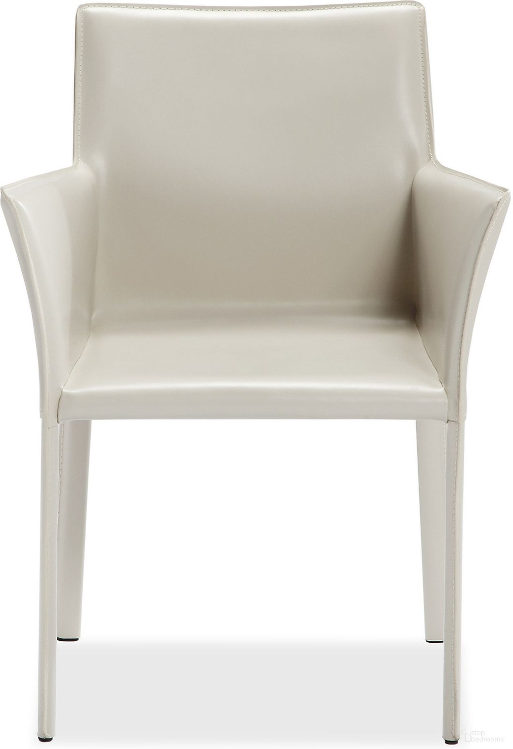 The appearance of Jada Arm Chair In Sand designed by Interlude Home in the modern / contemporary interior design. This sand piece of furniture was selected by 1StopBedrooms from Jada Collection to add a touch of cosiness and style into your home. Sku: 145120. Material: Leather.