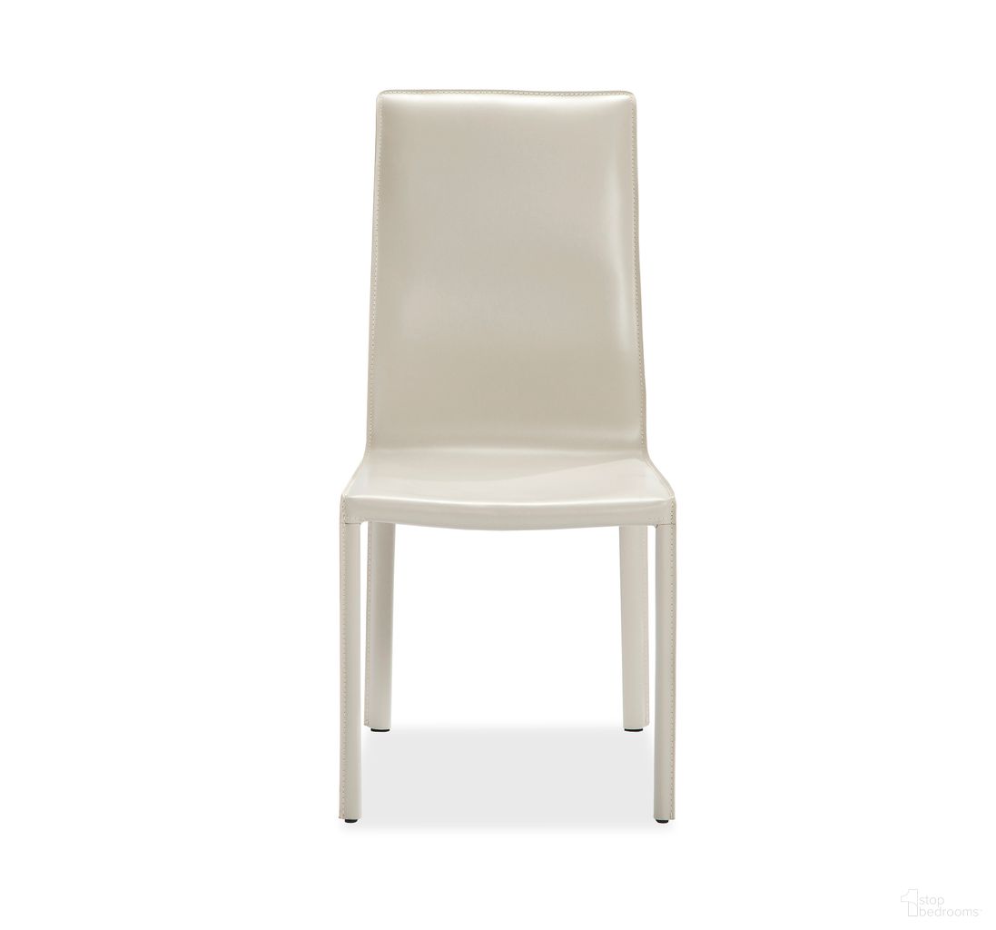 The appearance of Jada High Back Dining Chair Set of 2 In Sand designed by Interlude Home in the modern / contemporary interior design. This sand piece of furniture was selected by 1StopBedrooms from Jada Collection to add a touch of cosiness and style into your home. Sku: 145119. Material: Leather. Chair Type: Side Chair.