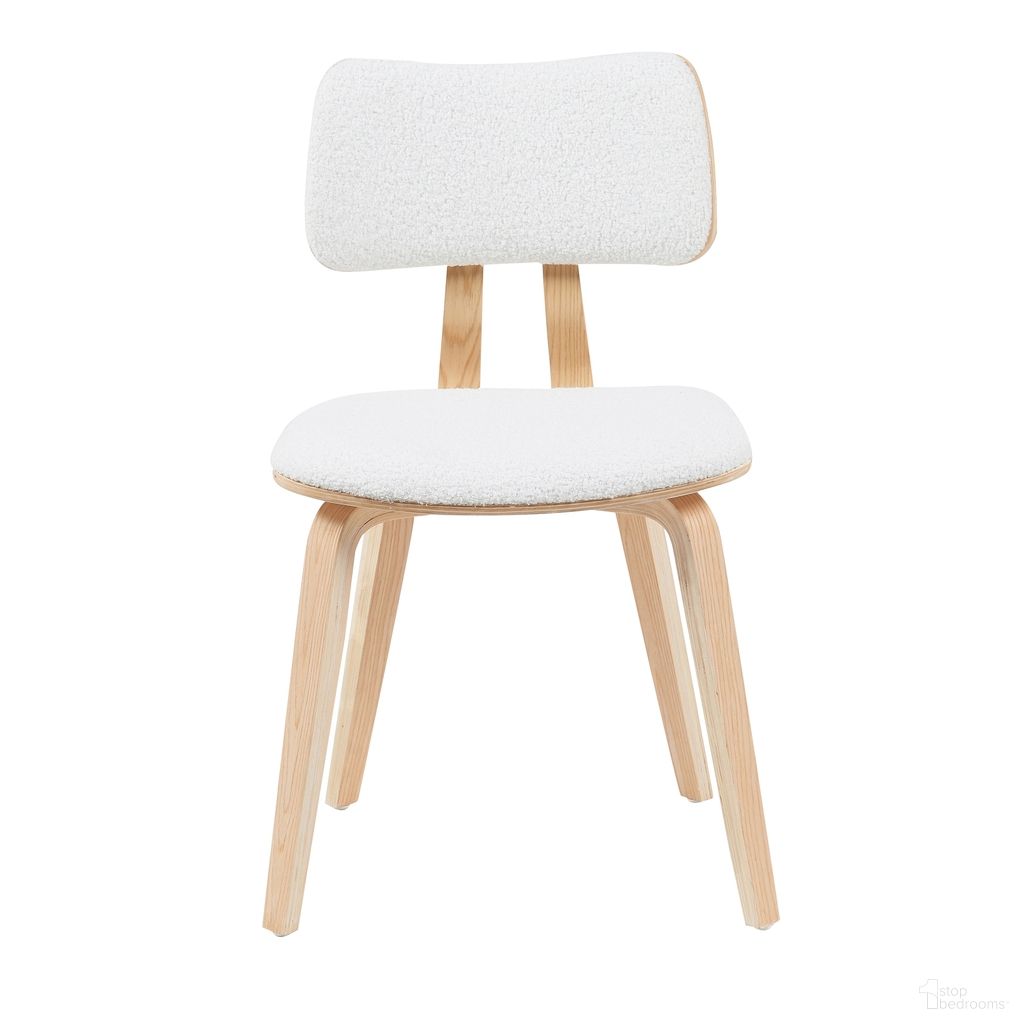 The appearance of Jaguar Upholstered Dining Chair In White and Oak designed by Armen Living in the transitional interior design. This white and oak piece of furniture was selected by 1StopBedrooms from Jaguar Collection to add a touch of cosiness and style into your home. Sku: LCJASIPOWH. Material: Polyester. Chair Type: Side Chair.