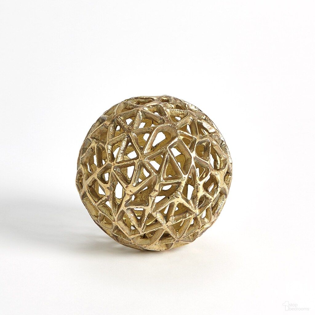 Jali Small Ball In Antique Brass