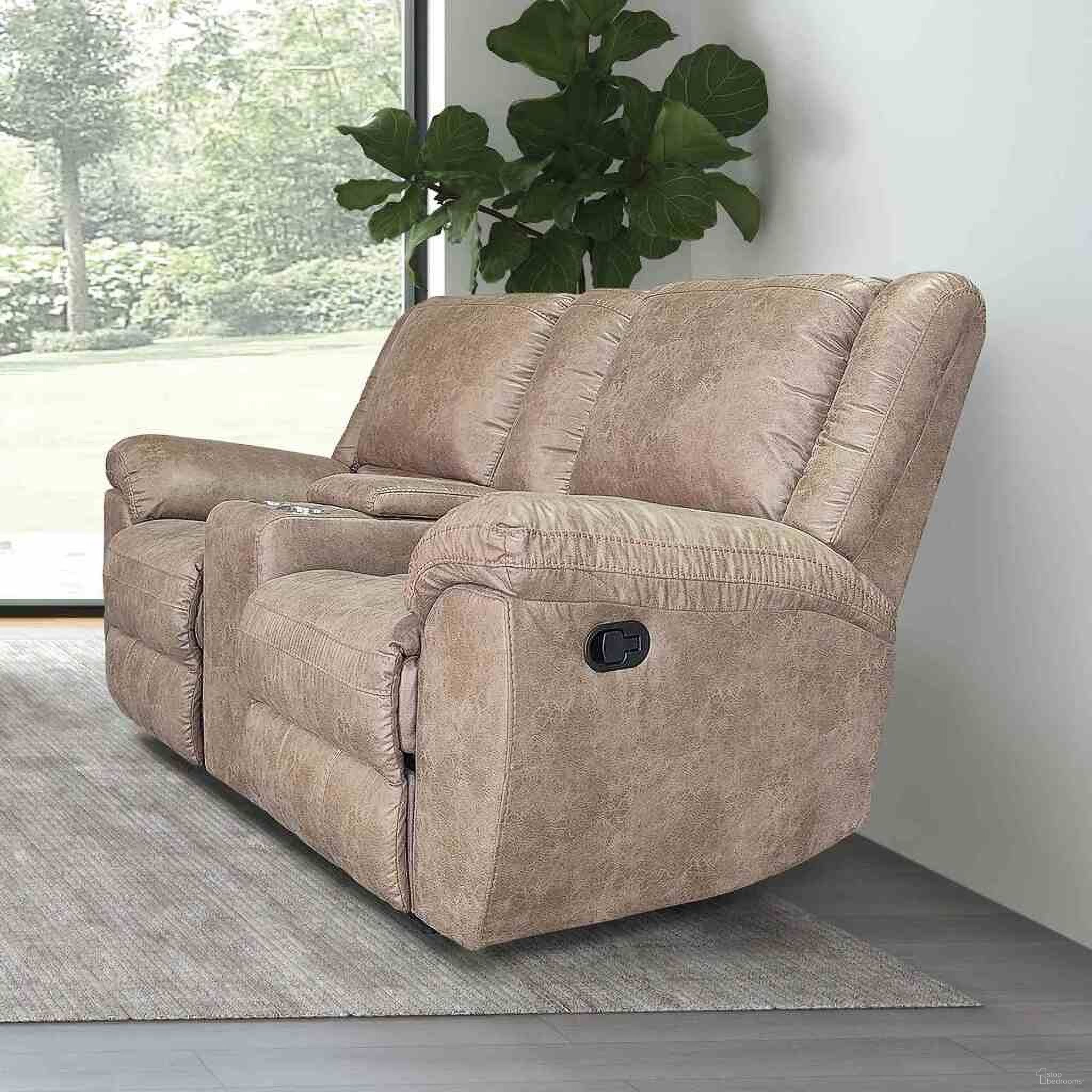 The appearance of Jambi Loveseat In Brown designed by Furniture of America in the transitional interior design. This brown piece of furniture was selected by 1StopBedrooms from Jambi Collection to add a touch of cosiness and style into your home. Sku: NX6011BR-LV. Material: Leather.