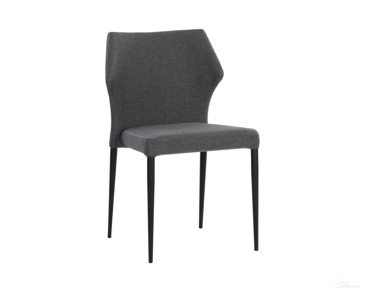 James Stackable Dining Chair Set of 2 In City Grey