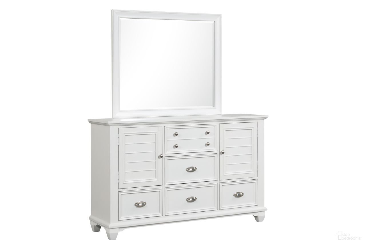 The appearance of Jamestown Dresser In White designed by New Classic in the traditional interior design. This white piece of furniture  was selected by 1StopBedrooms from Jamestown Collection to add a touch of cosiness and style into your home. Sku: B2118-050. Material: Wood.