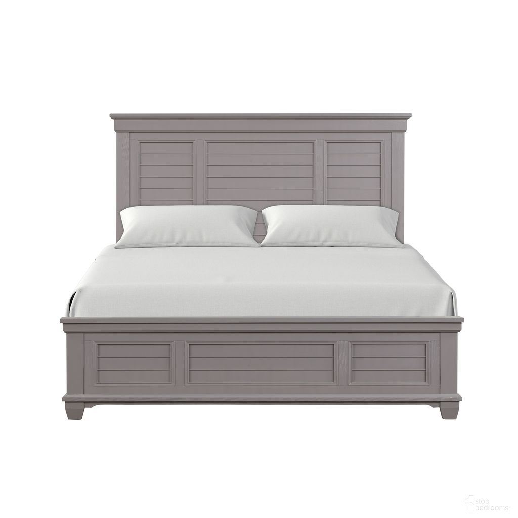 The appearance of Jamestown Eastern King Bed In Gray designed by New Classic in the transitional interior design. This gray piece of furniture was selected by 1StopBedrooms from Jamestown Collection to add a touch of cosiness and style into your home. Sku: B2118G-110;B2118G-120;B2118G-330. Bed Type: Panel Bed. Material: Wood. Bed Size: King.