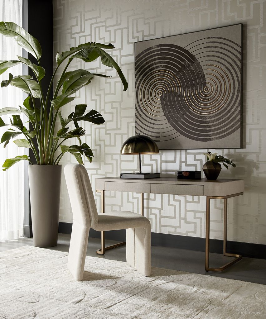 Jamille Home Office Set In Cream