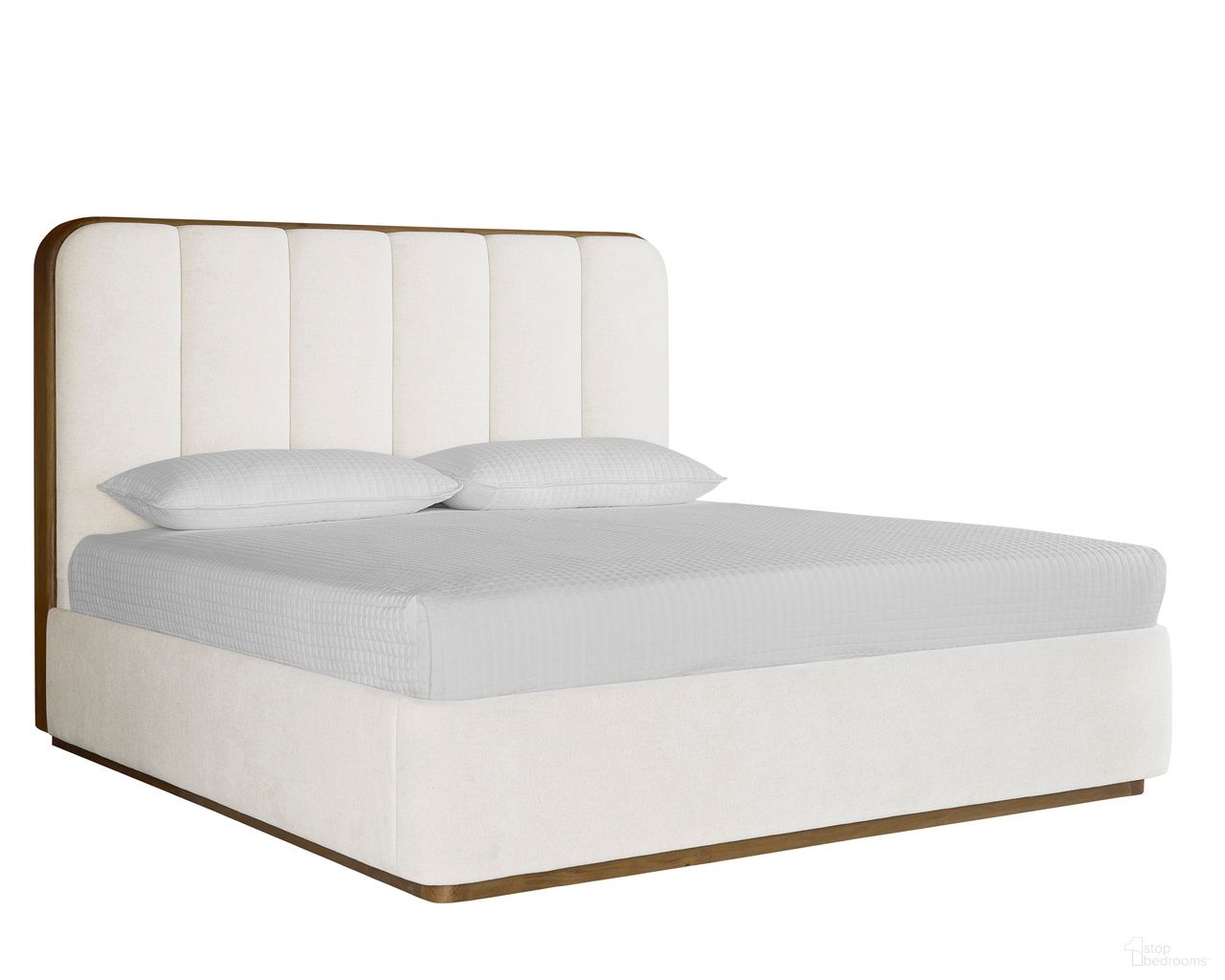 Jamille King Platform Bed In Eclipse White
