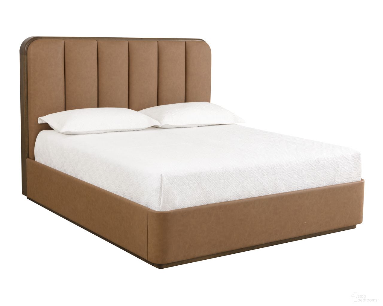Jamille King Platform Bed In Milliken Cognac