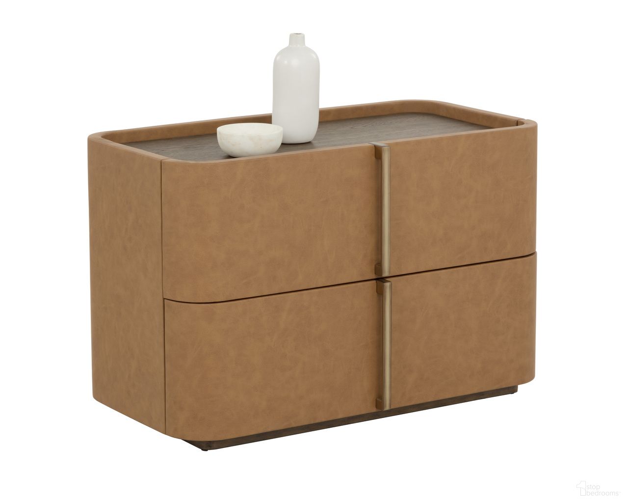 Jamille Large Nightstand In Cognac