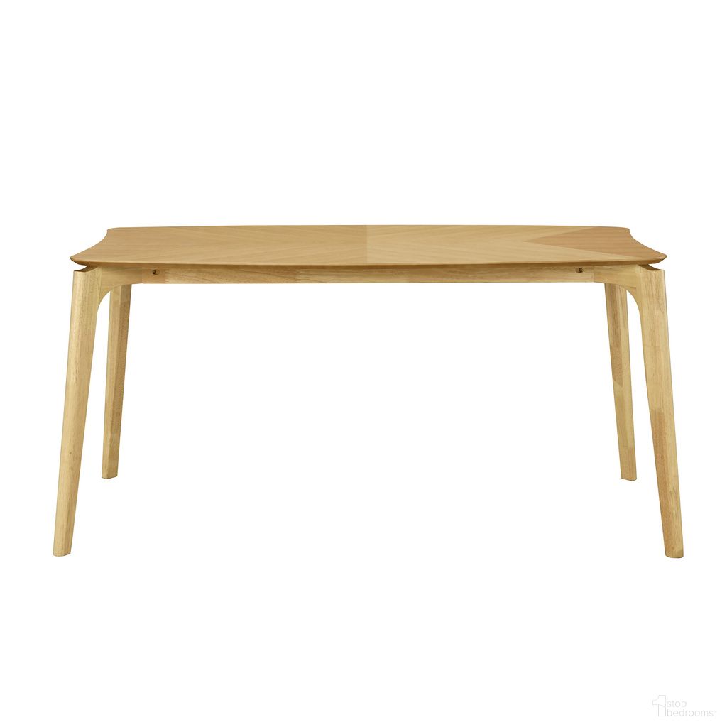 The appearance of Jana-2 Dining Table In Natural Oak designed by Aeon in the modern / contemporary interior design. This natural oak piece of furniture was selected by 1StopBedrooms from Jana Collection to add a touch of cosiness and style into your home. Sku: AE5020-DT3-NatOak. Table Base Style: Legs. Material: Wood. Table Top Shape: Rectangular. Size: 36" x 59".