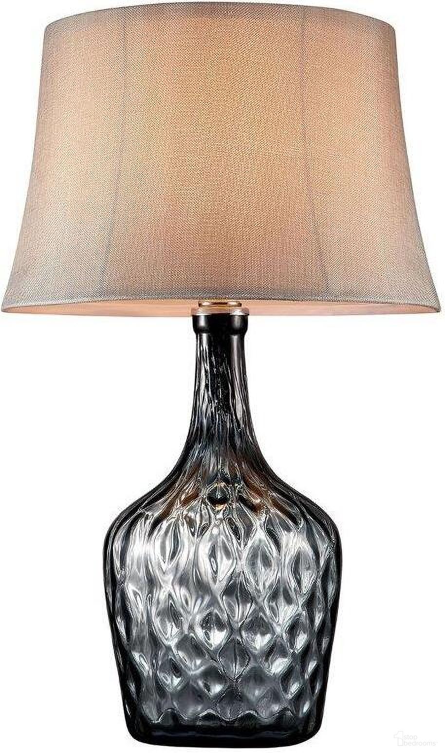 Jana 30 Inch Height Glass Table Lamp In Gray