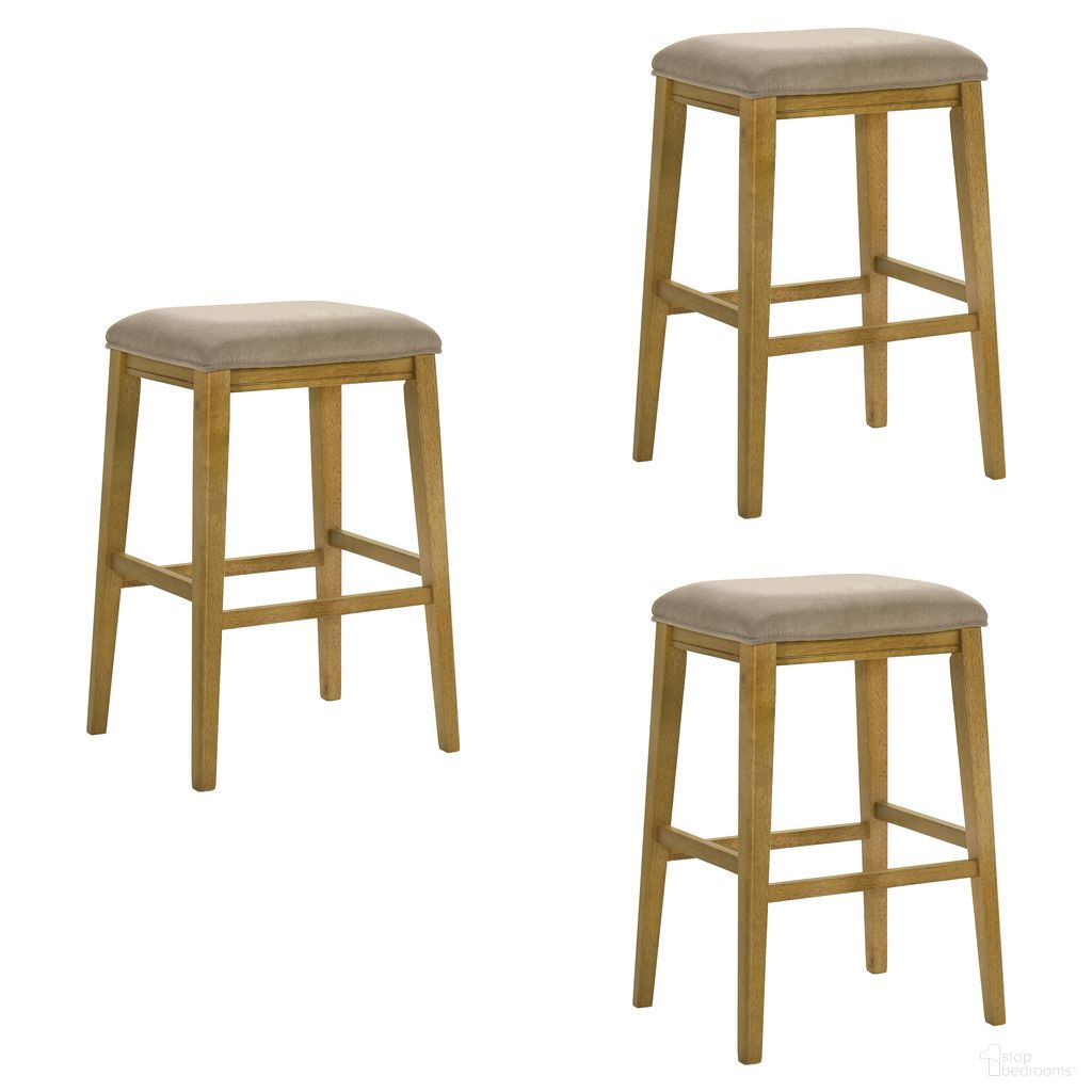 Armen Living Jane Wood Bar Stool - Thumbnail 3