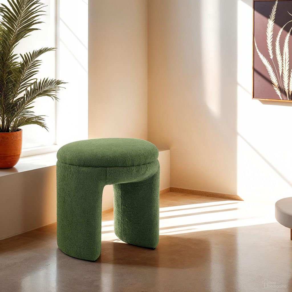 The appearance of Janetta Stool In Green designed by Furniture of America in the modern / contemporary interior design. This green piece of furniture was selected by 1StopBedrooms from Janetta Collection to add a touch of cosiness and style into your home. Sku: FM-AC8004GR. Material: Fabric.