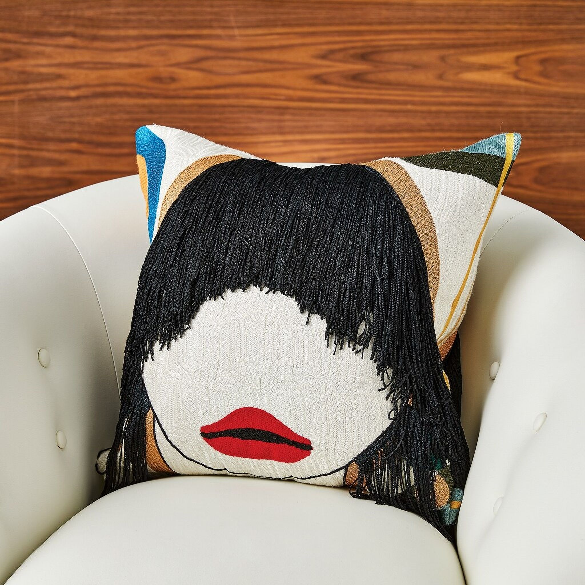 The appearance of Janice Pillow In Black designed by Global Views in the modern / contemporary interior design. This black piece of furniture was selected by 1StopBedrooms from Janice Collection to add a touch of cosiness and style into your home. Sku: 993848. Material: Fabric.
