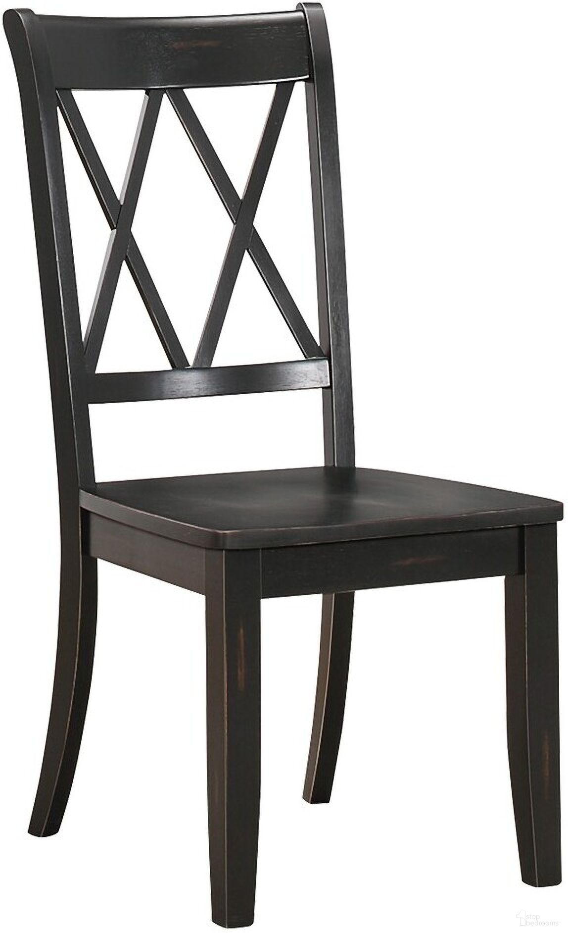 The appearance of Janina Pine Black Side Chair Set of 2 designed by Homelegance in the transitional interior design. This brown piece of furniture was selected by 1StopBedrooms from Janina Collection to add a touch of cosiness and style into your home. Sku: 5516BKS. Material: Wood. Chair Type: Side Chair.