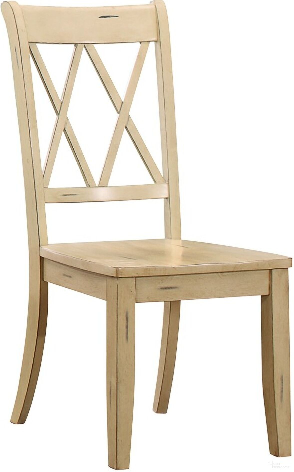 The appearance of Janina Pine Buttermilk Side Chair Set of 2 designed by Homelegance in the transitional interior design. This brown piece of furniture was selected by 1StopBedrooms from Janina Collection to add a touch of cosiness and style into your home. Sku: 5516BMS. Material: Wood. Chair Type: Side Chair.