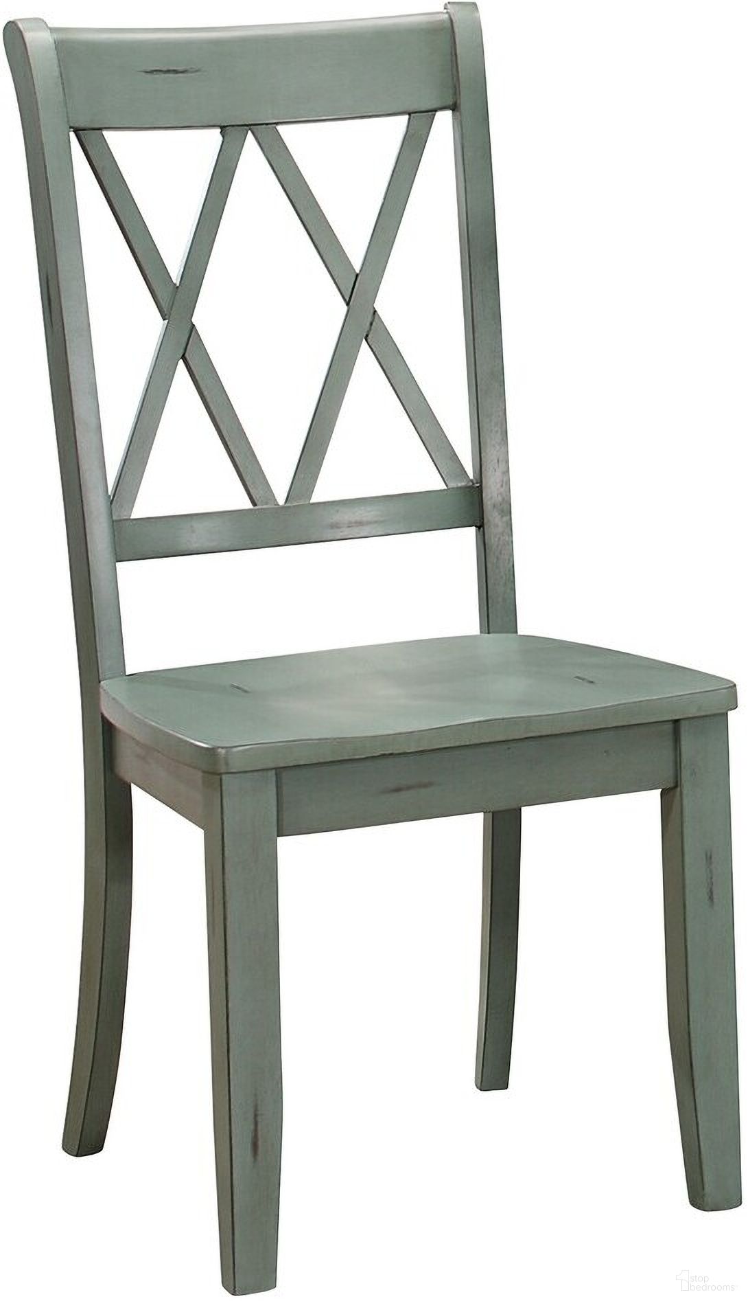 The appearance of Janina Pine Teal Side Chair Set of 2 designed by Homelegance in the transitional interior design. This brown piece of furniture was selected by 1StopBedrooms from Janina Collection to add a touch of cosiness and style into your home. Sku: 5516TLS. Material: Wood. Chair Type: Side Chair.
