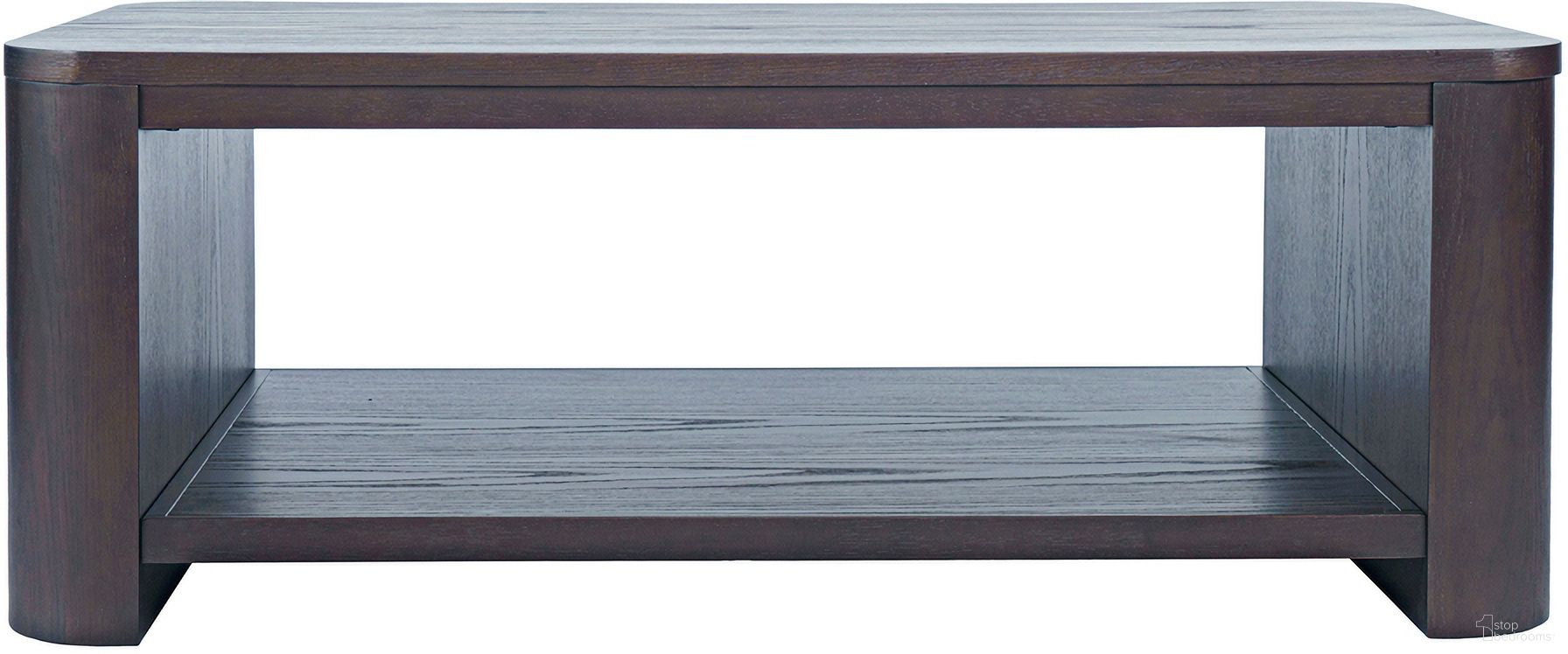 The appearance of Janzen 50 Inch Rolling Coffee Table with Open Storage Shelf In Brown and Espresso designed by Jofran in the modern / contemporary interior design. This brown and espresso piece of furniture was selected by 1StopBedrooms from Janzen Collection to add a touch of cosiness and style into your home. Sku: 2535-1. Material: Rubberwood.
