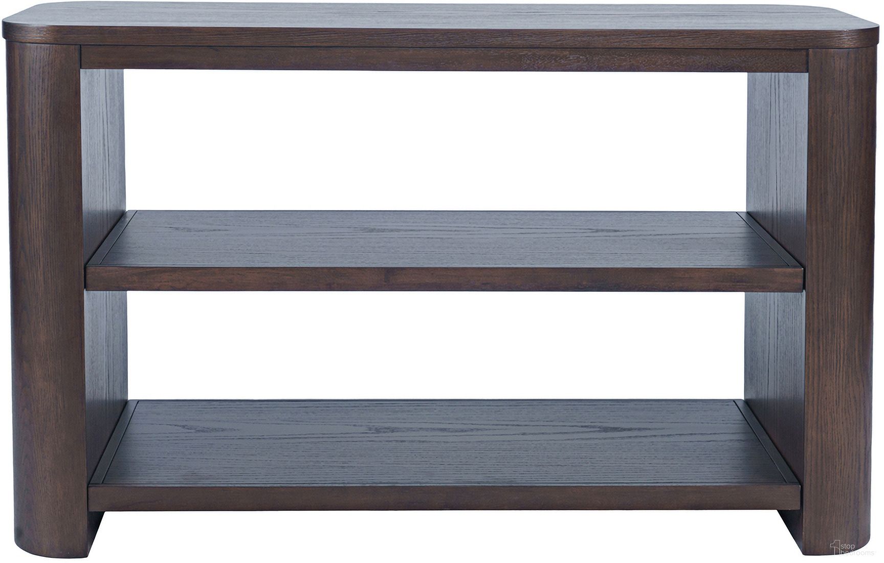 The appearance of Janzen 50 Inch Sofa Console Table with Open Storage Shelves In Brown and Espresso designed by Jofran in the modern / contemporary interior design. This brown and espresso piece of furniture was selected by 1StopBedrooms from Janzen Collection to add a touch of cosiness and style into your home. Sku: 2535-4. Material: Rubberwood.