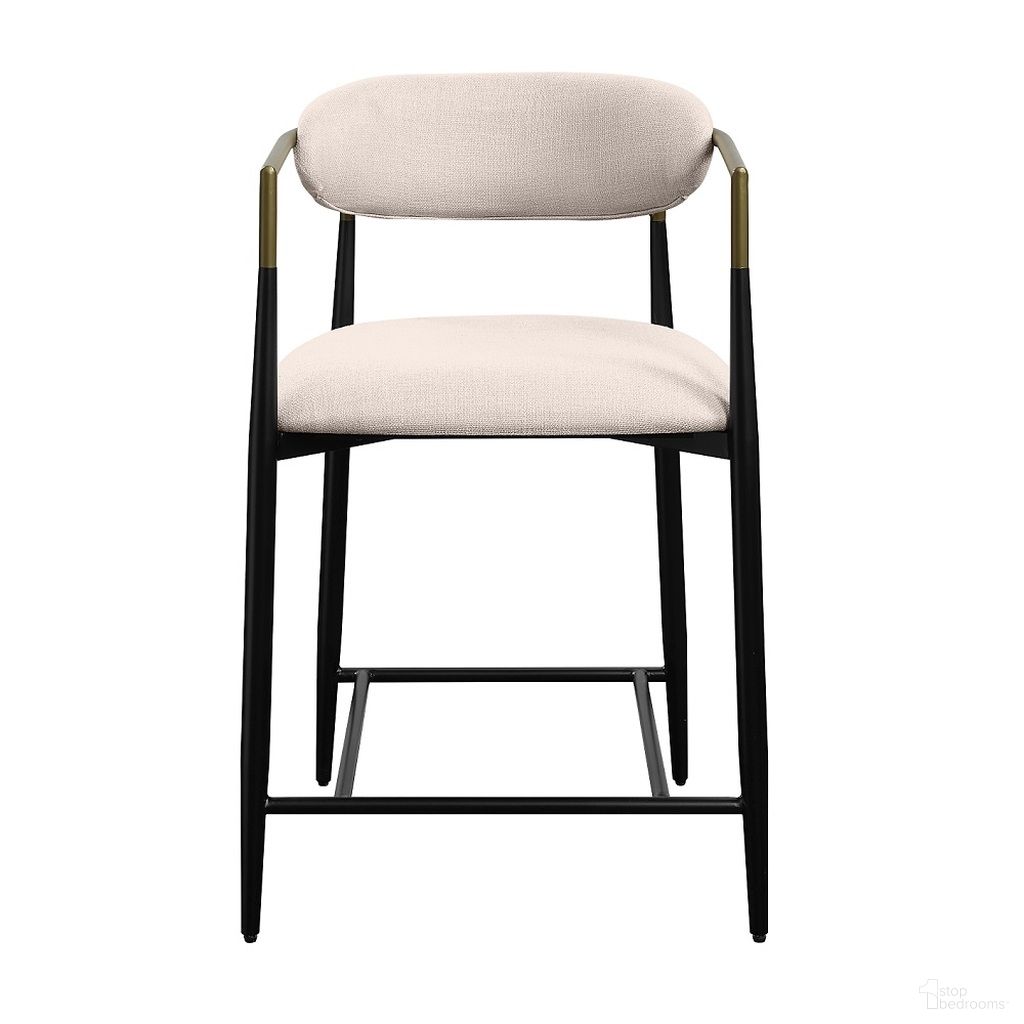 The appearance of Jaramillo Counter Height Chair Set of 2 In Beige Linen and Black designed by ACME in the modern / contemporary interior design. This beige linen/black piece of furniture was selected by 1StopBedrooms from Jaramillo Collection to add a touch of cosiness and style into your home. Sku: DN02717. Material: Wood.