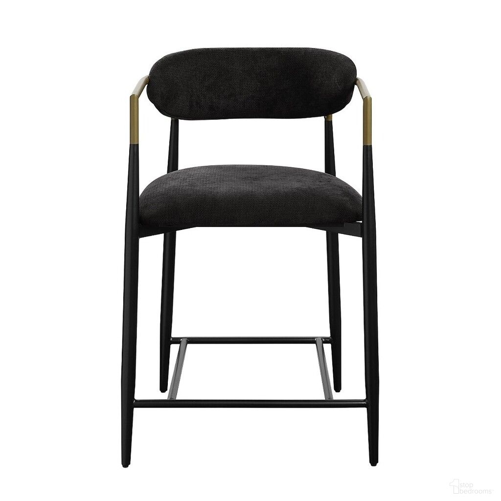 The appearance of Jaramillo Counter Height Chair Set of 2 In Black Chenille designed by ACME in the modern / contemporary interior design. This black chenille piece of furniture was selected by 1StopBedrooms from Jaramillo Collection to add a touch of cosiness and style into your home. Sku: DN02716. Material: Wood.