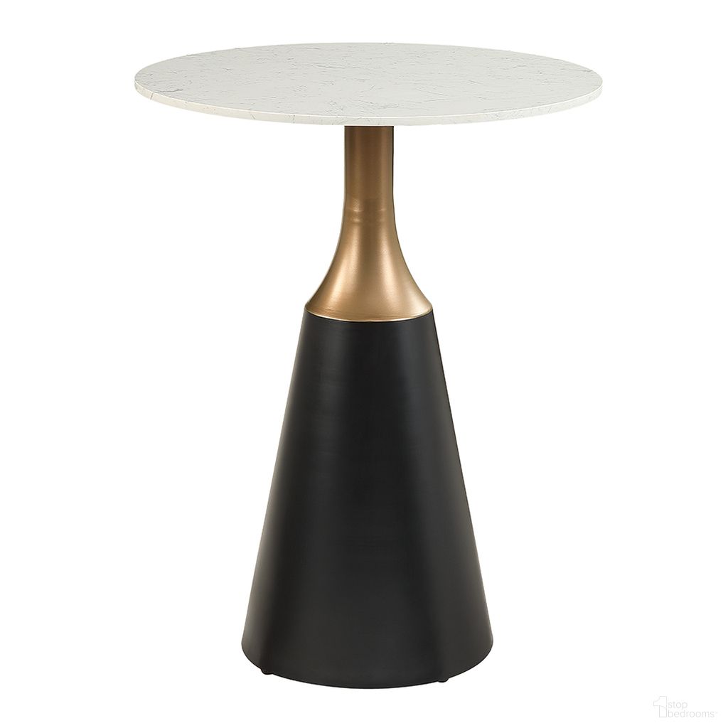 The appearance of Jaramillo Counter Height Table In Black designed by ACME in the modern / contemporary interior design. This black piece of furniture  was selected by 1StopBedrooms from Jaramillo Collection to add a touch of cosiness and style into your home. Sku: DN02655-1;DN02655-2. Table Base Style: Pedestal. Table Top Shape: Round. Material: Wood. Size: 28".