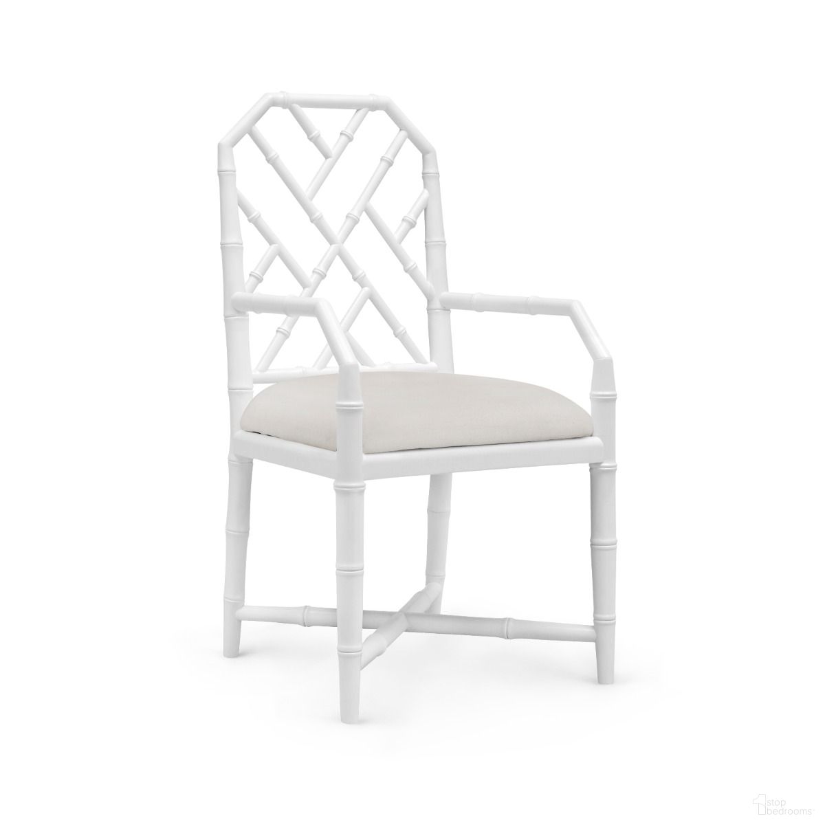 The appearance of Jardin Armchair Set of 2 In Eggshell White designed by Villa & House in the transitional interior design. This eggshell white piece of furniture was selected by 1StopBedrooms from Jardin Collection to add a touch of cosiness and style into your home. Sku: JAR-555-09. Material: Mahogany. Chair Type: Arm Chair.