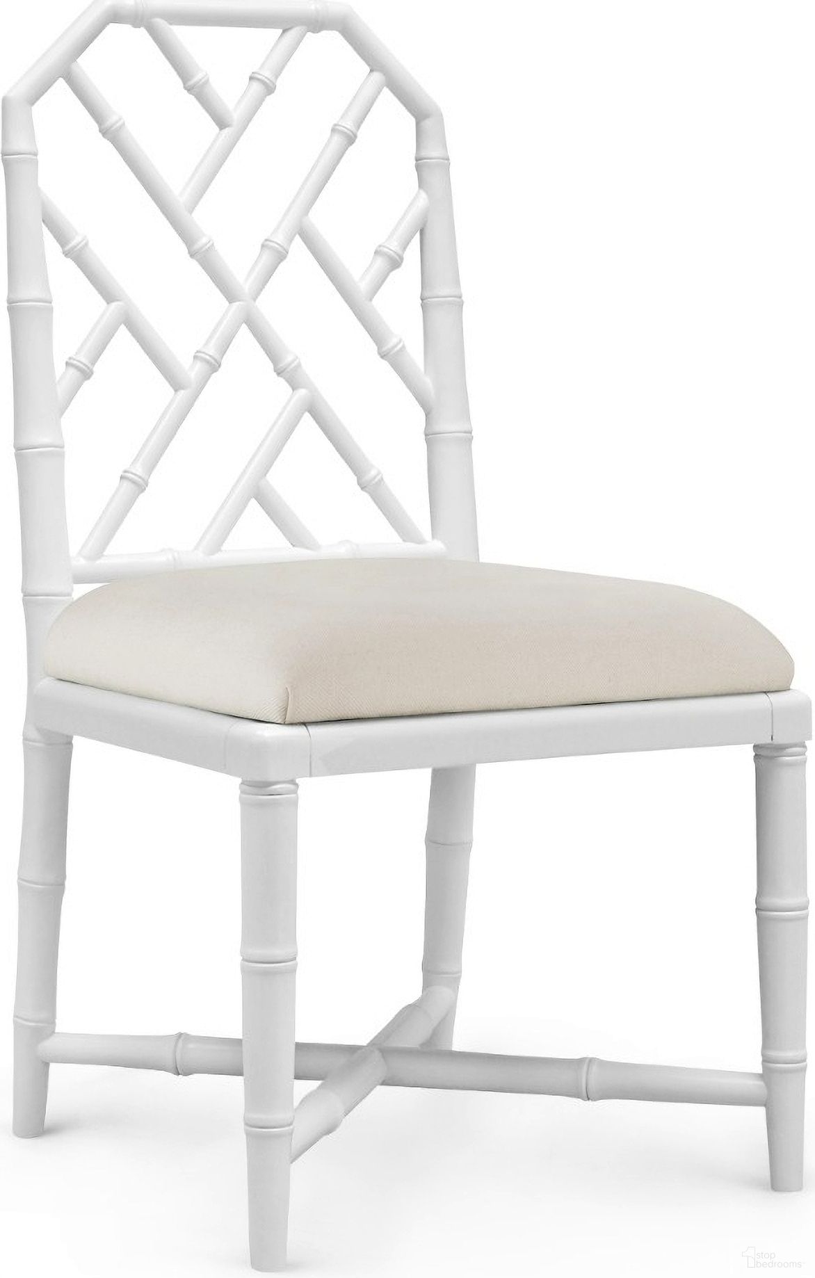 The appearance of Jardin Side Chair Set of 2 In Eggshell White designed by Villa & House in the transitional interior design. This eggshell white piece of furniture was selected by 1StopBedrooms from Jardin Collection to add a touch of cosiness and style into your home. Sku: JAR-550-09. Material: Mahogany. Chair Type: Side Chair.