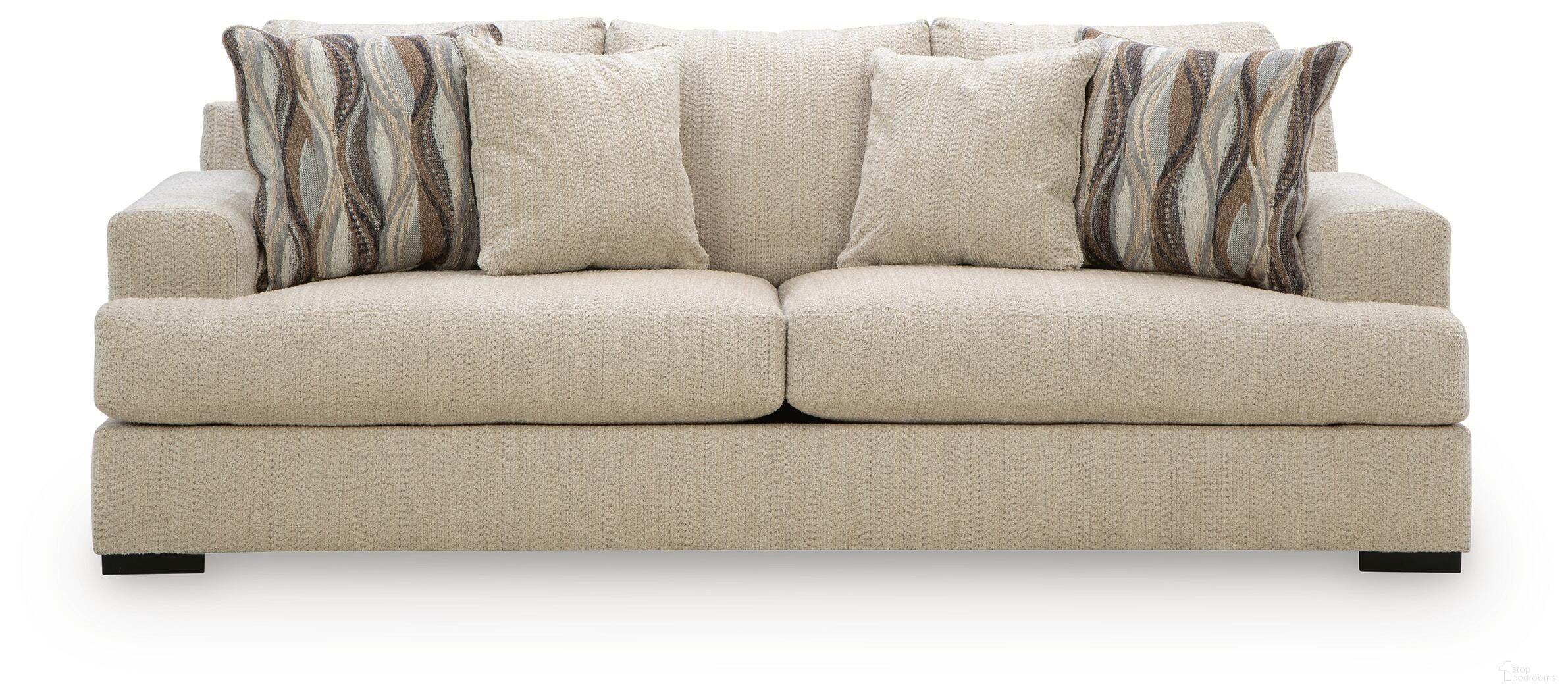 The appearance of Jasmine Grove Sofa In Oatmeal designed by Signature Design by Ashley in the modern / contemporary interior design. This oatmeal piece of furniture was selected by 1StopBedrooms from Jasmine Grove Collection to add a touch of cosiness and style into your home. Sku: NC6960538. Material: Fabric.