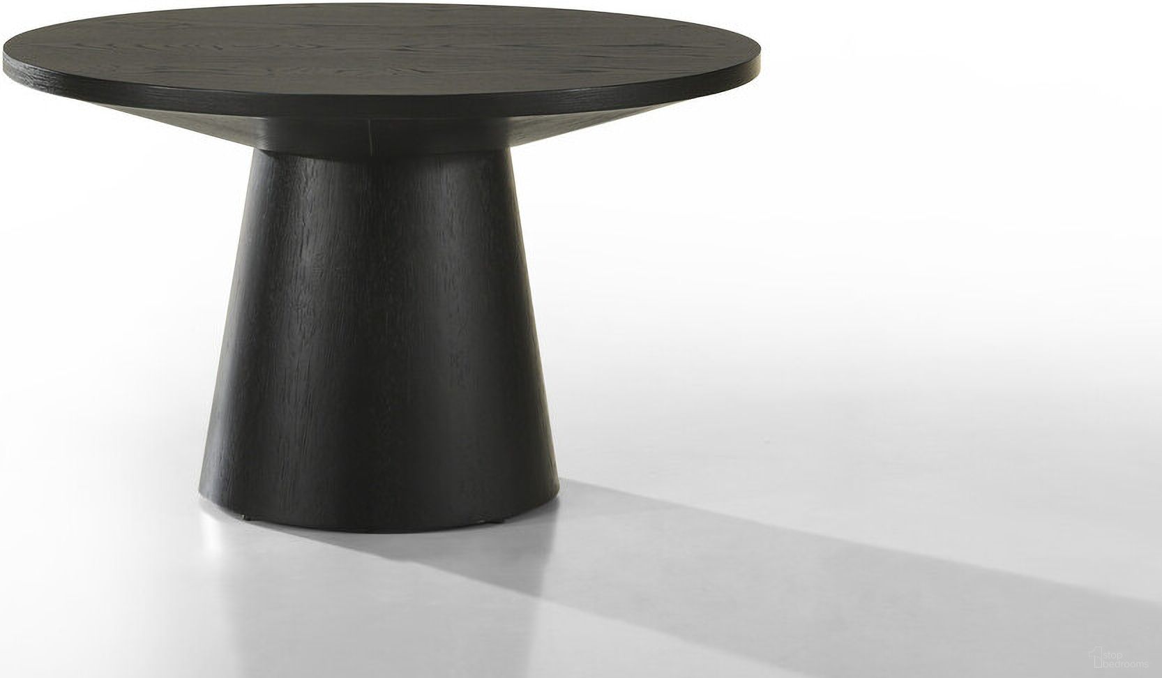 The appearance of Grantham 29 Inch Round Coffee Table with Pedestal Base In Black designed by Lilola Home in the modern / contemporary interior design. This black piece of furniture  was selected by 1StopBedrooms from Grantham Collection to add a touch of cosiness and style into your home. Sku: 98044-TOP;98044-BASE. Material: Solid Wood.