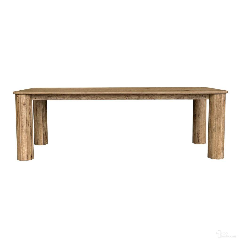 The appearance of Jasper Dining Table In Natural designed by LH Imports in the rustic / southwestern interior design. This natural piece of furniture  was selected by 1StopBedrooms from Jasper Collection to add a touch of cosiness and style into your home. Sku: JAS010. Table Base Style: Legs. Table Top Shape: Rectangular. Size: 40" x 94". Material: Oak.