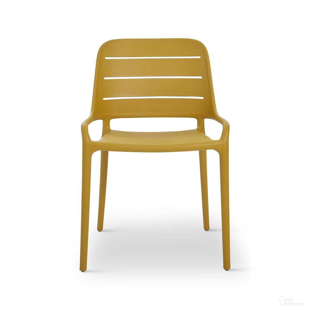 The appearance of Jasper Outdoor Stacking Chair Set of 4 In Ginger designed by Urbia in the modern / contemporary interior design. This ginger piece of furniture was selected by 1StopBedrooms from Jasper Collection to add a touch of cosiness and style into your home. Sku: CDH-JAS-SC-GNR-4CT. Material: Polypropylene.